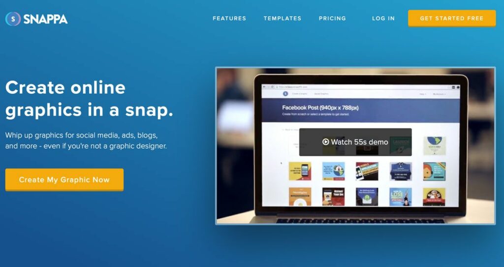 Mit Snappa lassen sich ebenfalls Kosten bei der Grafikerstellung sparen.