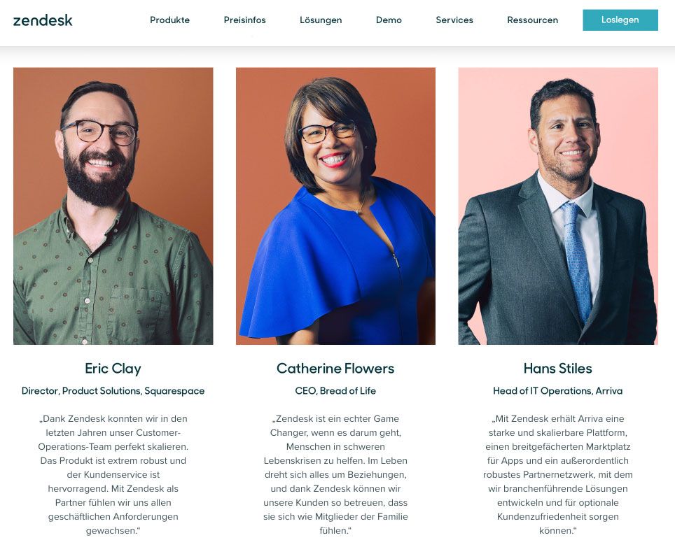 Testimonials auf deiner Über mich Seite