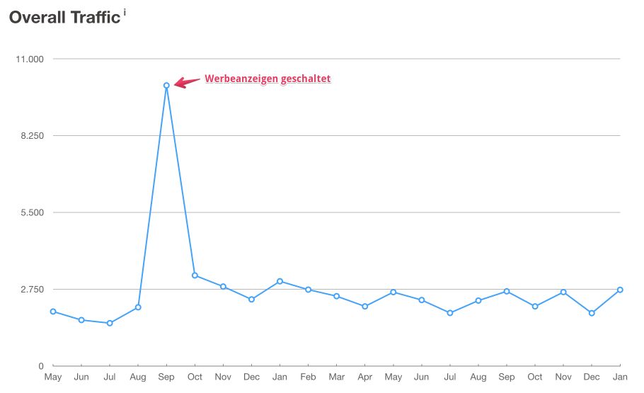 Traffic durch Werbeanzeigen