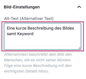 Alt-Tags bei Bildern in der Kategoriebeschreibung einbinden