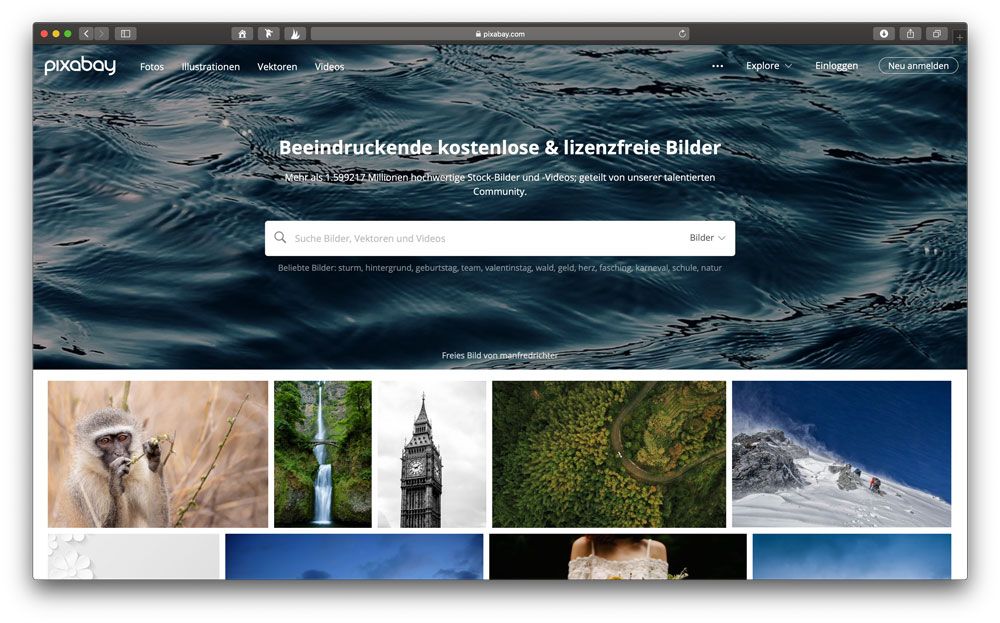 Lizenzfreie Bilder gratis beim Deutschen Photostock Pixabay.