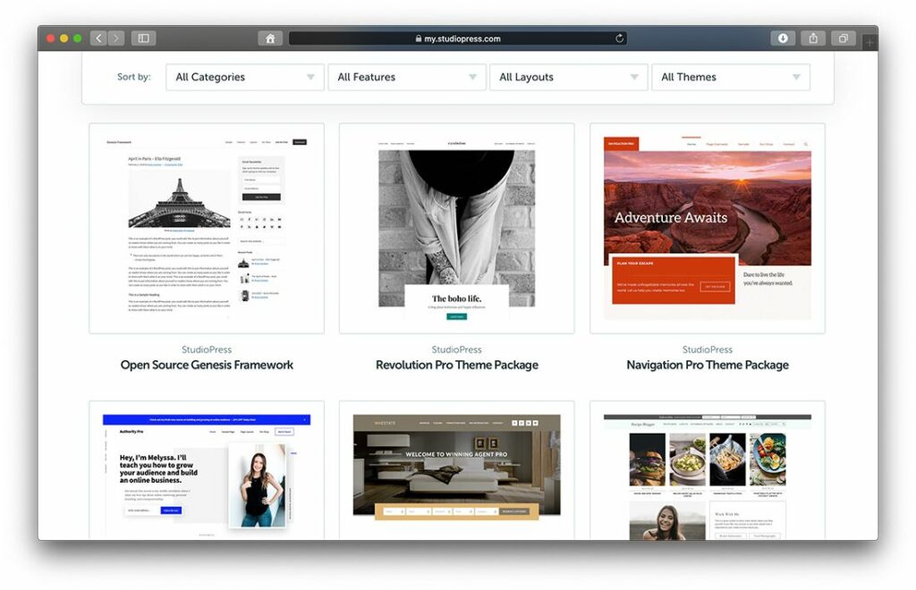 Genesis Framework für WordPress Blogs