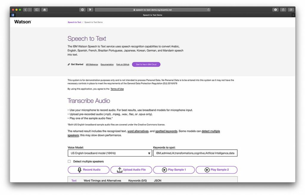 Eines der smartesten Content Marketing Tools: Mit dem IBM Speech to Text Tool Videomaterial in Social Media Posts und Blogartikel.konvertieren