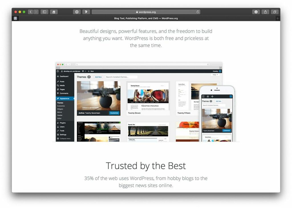 Das wahrscheinlich wichtigste Content Marketing Tool in unserem Toolset: WordPress