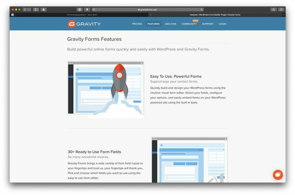 Mit Gravity Forms lassen sich sehr einfach komplexe Formulare erstellen.