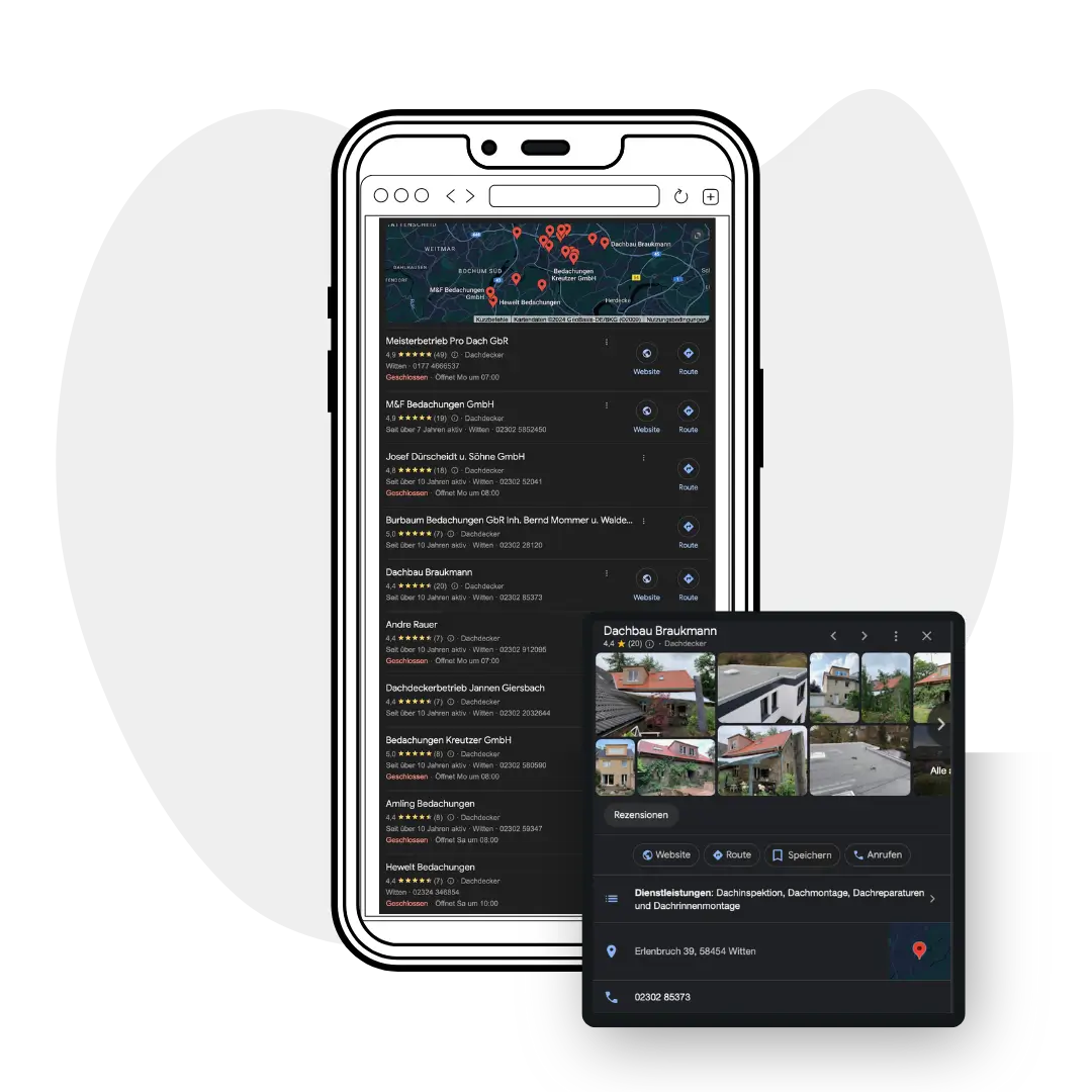 Google Unternehmensprofil mit erhöhter Sichtbarkeit
