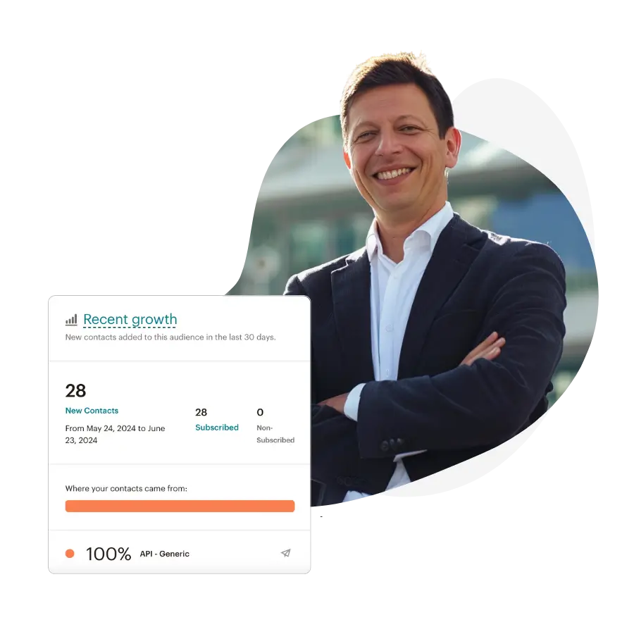 Darstellung des Wachstums von Newsletter-Abonnenten