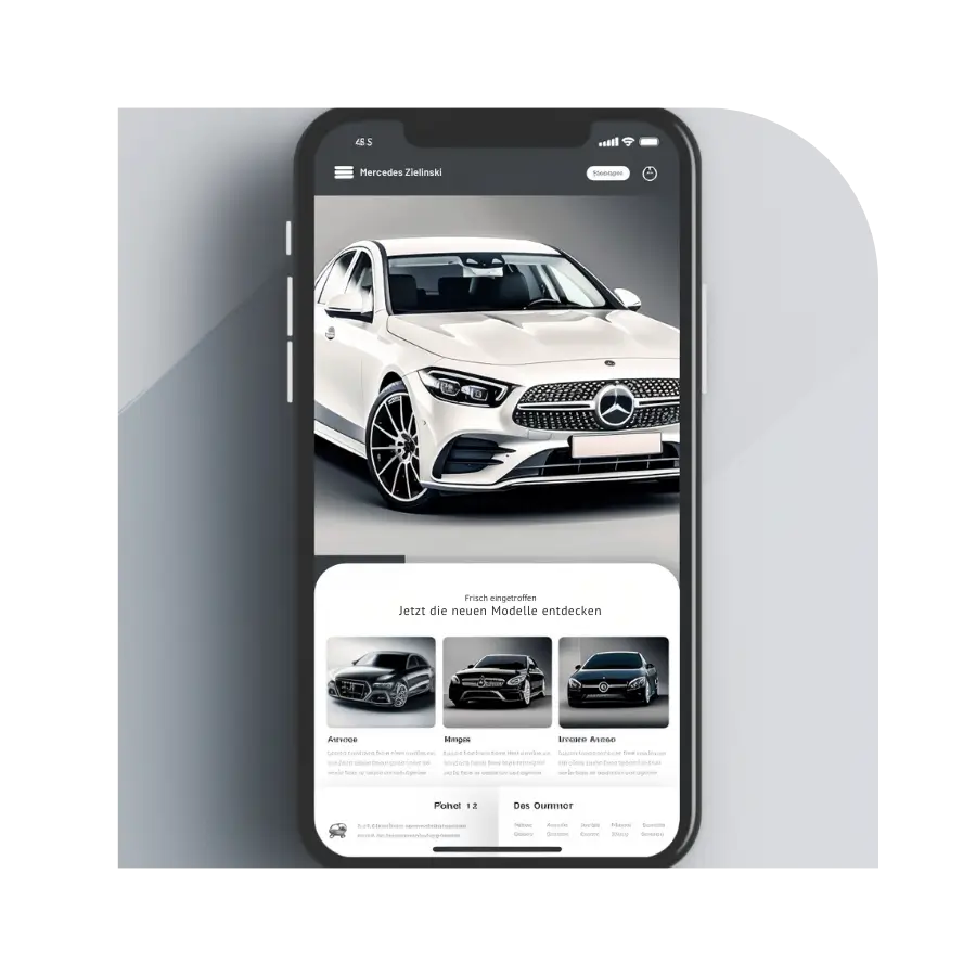 UX/UI Design Beispiel einer Agentur für Website Design