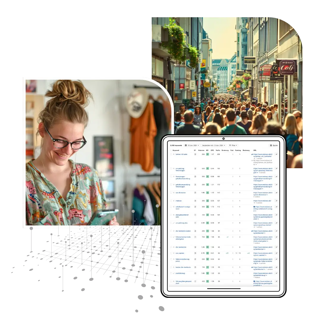 Beispiel von gesammelten Performance Marketing Daten