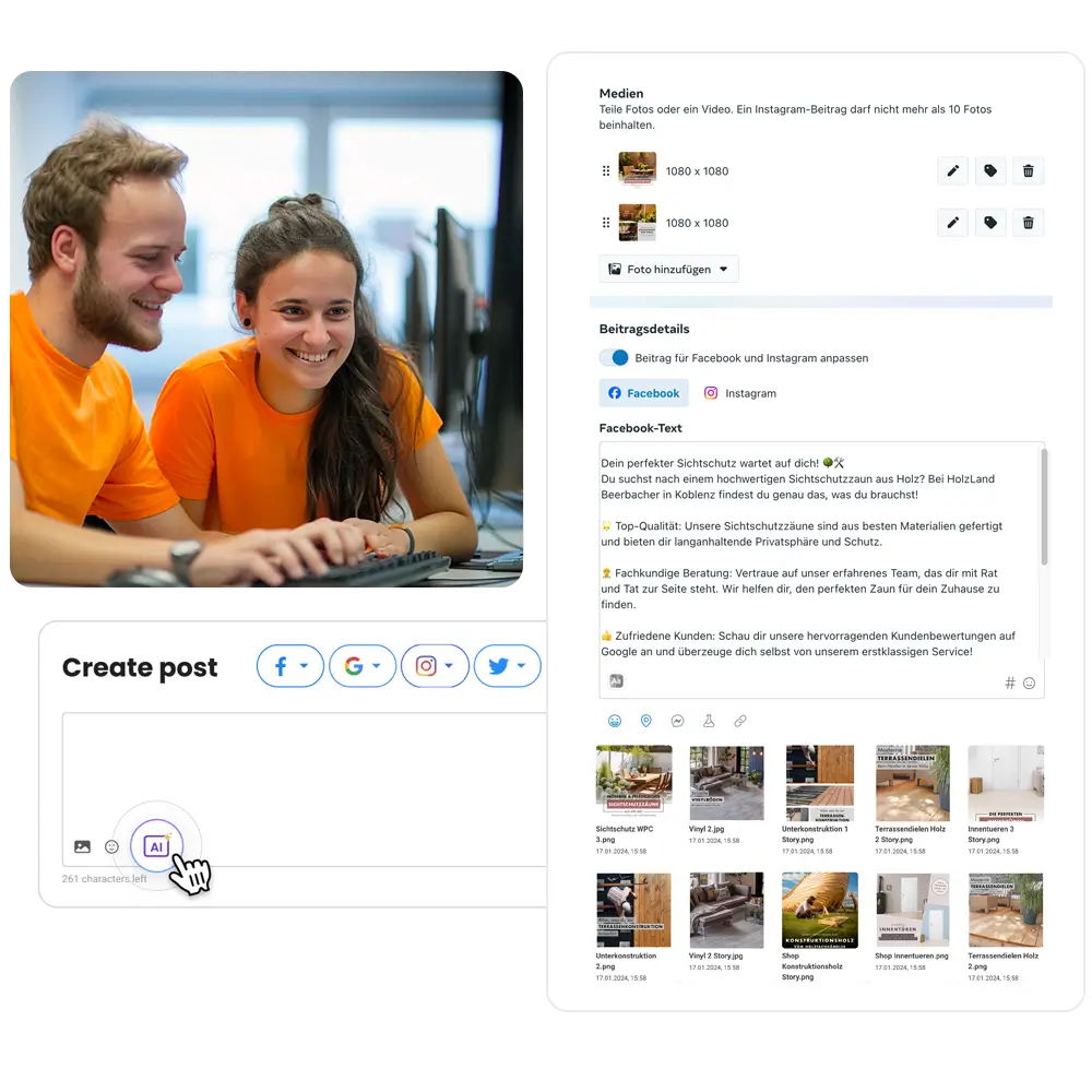 Mitarbeiter der Dortmunder Social Media Agentur