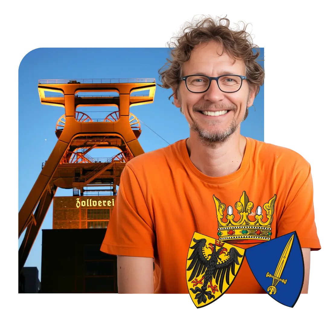 Experte der Online Marketing Agentur Essen Adbites vor der Zeche Zollverein